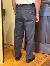 画像をギャラリービューアに読み込む, BLD136 FLANNEL TROUSERS "NAVY"