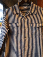 将图片加载到图库查看器,BLD176 HEAVY LINEN OPEN COLLAR SHIRTS L/S