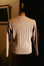 将图片加载到图库查看器,【予約商品】BLD191 V-ARAN KNIT COTTON SWEATER