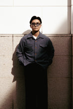 画像をギャラリービューアに読み込む, BLD186 WOOL TWEED OPEN COLLAR SHIRTS