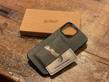 画像をギャラリービューアに読み込む, BLD106 LEATHER I PHONE CASE "WITH CARD HOLDER"