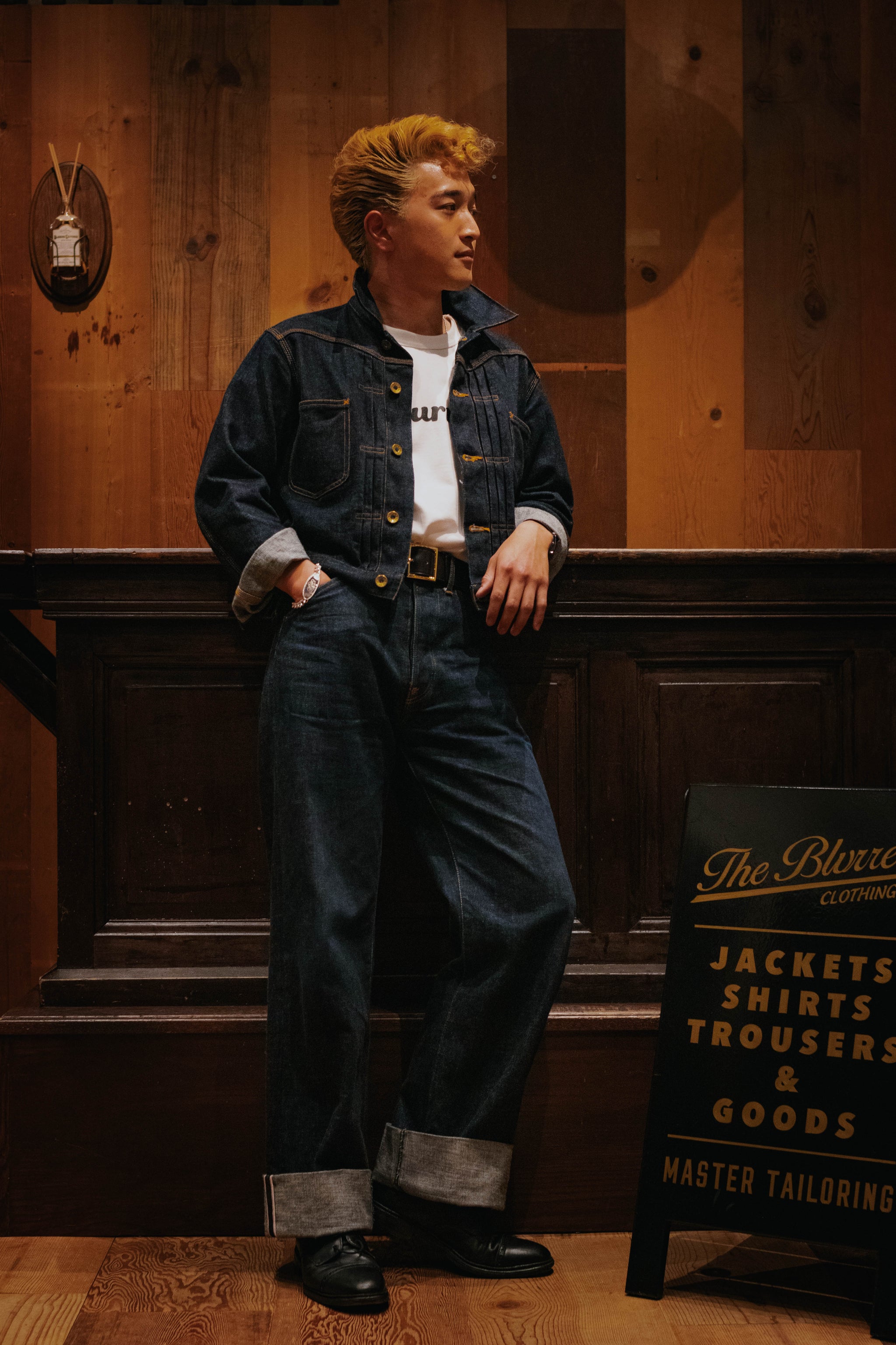 2024新発 DENIM 14oz BLD085 item] Pre-order PANTS CLOTHING BLURRED – パンツ