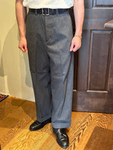 将图片加载到图库查看器，BLD137 COTTON TWEED TROUSERS
