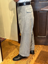 将图片加载到图库查看器，BLD137 COTTON TWEED TROUSERS
