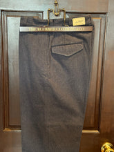 将图片加载到图库查看器，BLD136 FLANNEL TROUSERS &quot;NAVY&quot;
