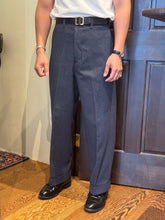 将图片加载到图库查看器，BLD136 FLANNEL TROUSERS &quot;NAVY&quot;
