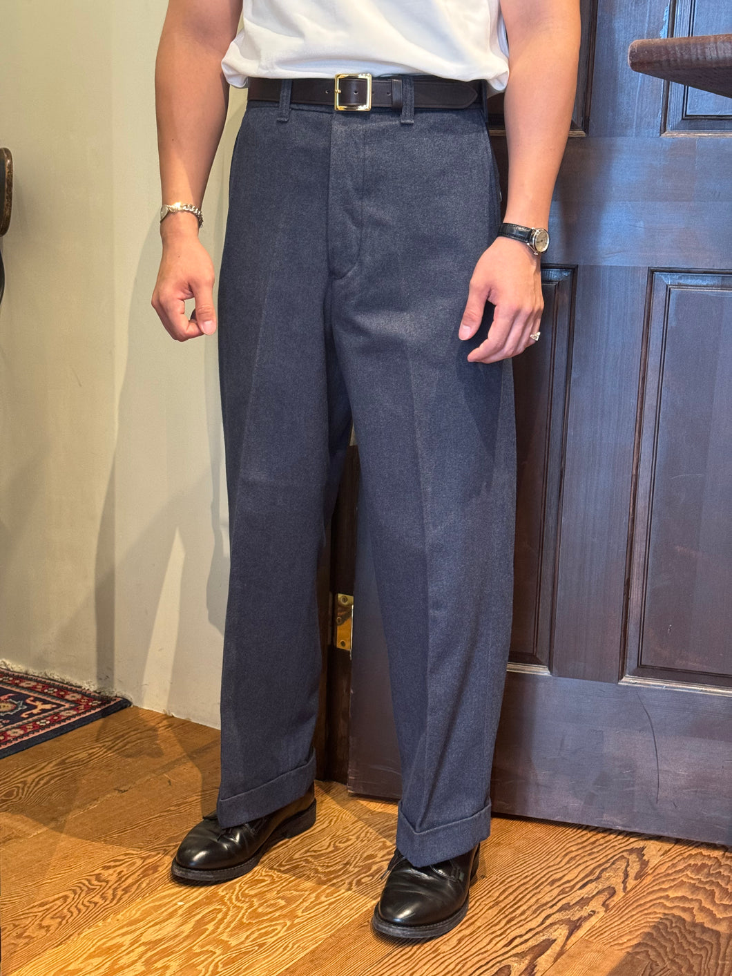 BLD136 FLANNEL TROUSERS 