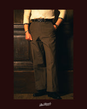 将图片加载到图库查看器，BLD198 BROWN COTTON TROUSERS
