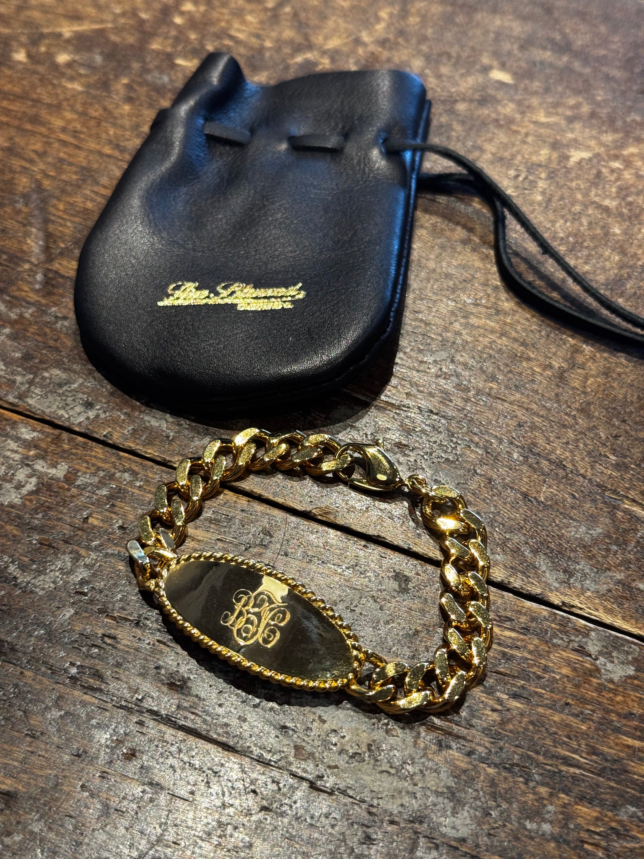 BLD044 SIGNET ID BRACELET 