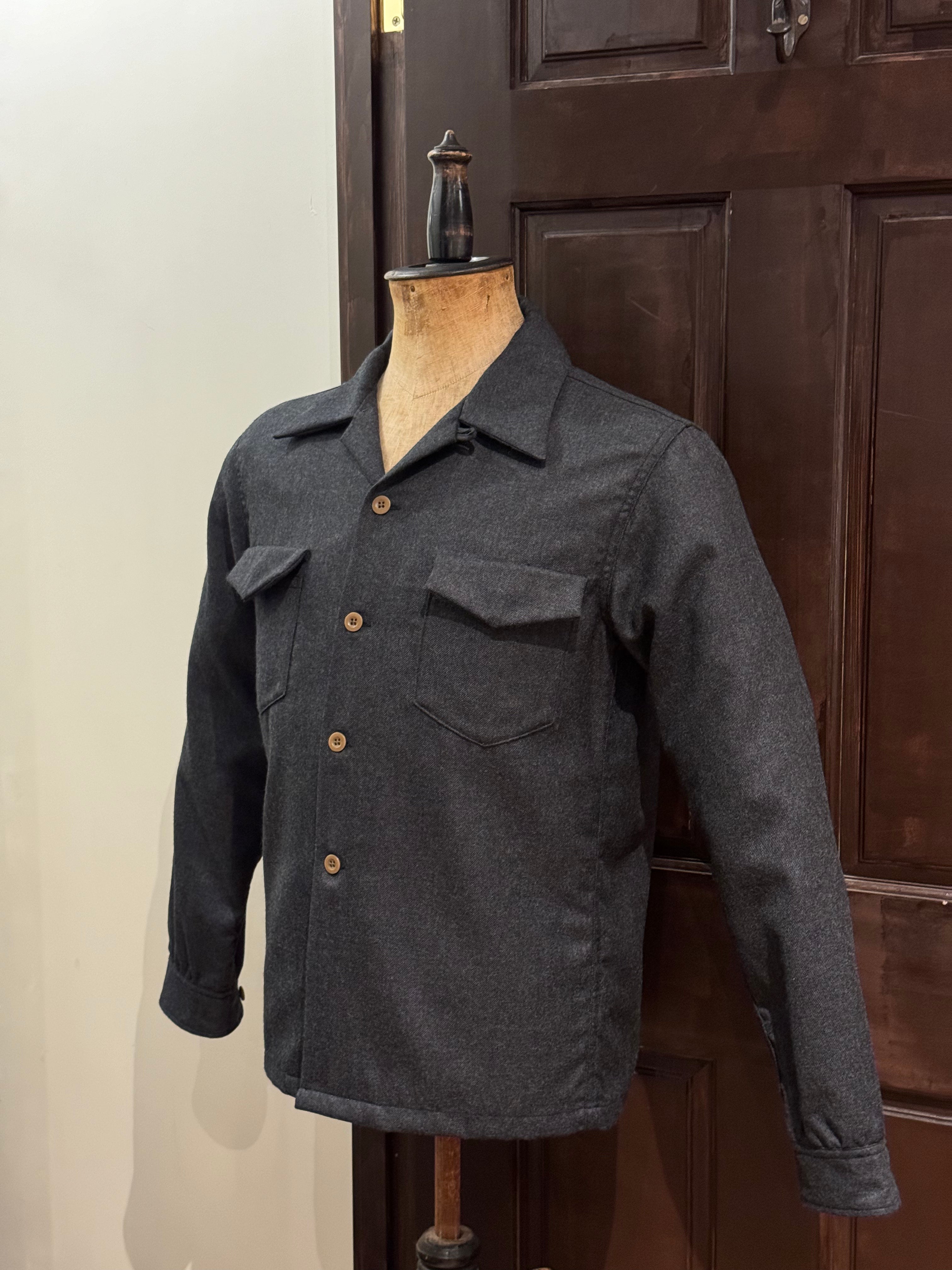 BLD114 WOOL OPEN COLLAR SHIRTS