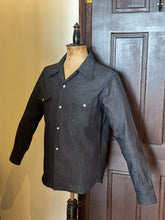 Load image into Gallery viewer, BLD113 DENIM WESTERN OPEN COLLAR SHIRTS &quot;INDIGO&quot;
