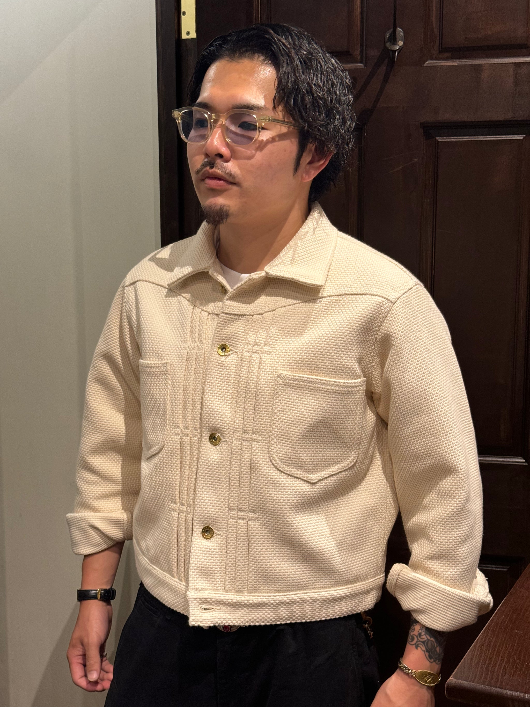 ジャケット・アウター BLURRED CLOTHING SASHIKO SPORTS JACKET ジャケット・アウター BLURRED CLOTHING SASHIKO SPORTS JACKET