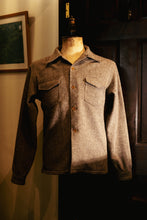 画像をギャラリービューアに読み込む, 【予約商品】BLD186 WOOL TWEED OPEN COLLAR SHIRTS
