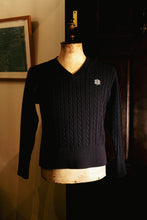 画像をギャラリービューアに読み込む, 【予約商品】BLD191 V-ARAN KNIT COTTON SWEATER
