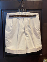Load image into Gallery viewer, BLD097 2TUCK HERRINGBONE SHORT TROUSERS &quot;IVORY&quot;

