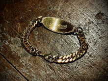 Load image into Gallery viewer, BLD044 SIGNET ID BRACELET &quot;BRASS&quot;
