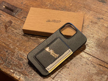 Load image into Gallery viewer, BLD106 LEATHER I PHONE CASE &quot;WITH CARD HOLDER&quot;
