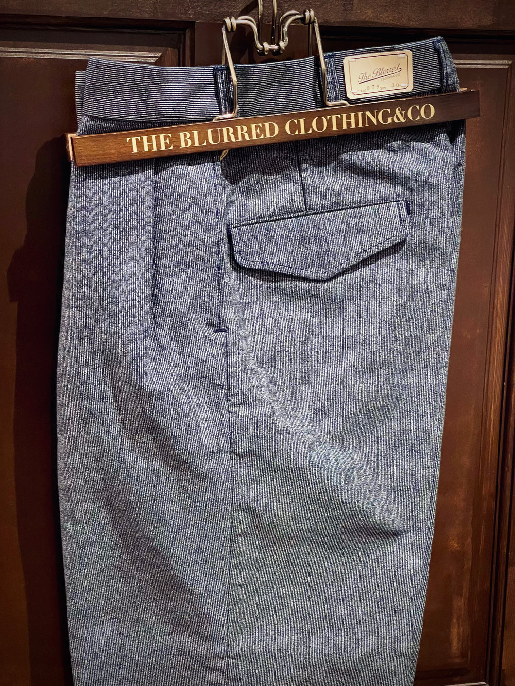 BLD079 2TUCK MOLE 长裤“海军炭色”